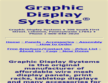 Tablet Screenshot of graphicdisplaysystems.com